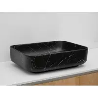 Riho Livit waskom rechthoekig 50x39cm zwart marmer