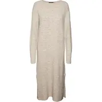 Vero Moda Gebreide jurk 'VMLefile' beige gemêleerd