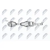 NTY NPW-BM-030 Aandrijfas