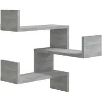 vidaXL Hoekwandschap 40x40x50 cm bewerkt hout grijs sonoma eikenkleur