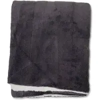 Wicotex Plaid-deken Espoo zwart Coral fleece met zachte binnenzijde van sherpa 200x240