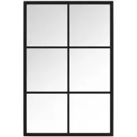 vidaXL Wandspiegel 60x40 cm metaal zwart