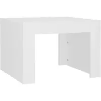 vidaXL Salontafel 50x50x35 cm bewerkt hout wit