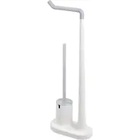 IDesign Toiletbutler iDesign Cade Toiletrol En Borstel Houder Wit