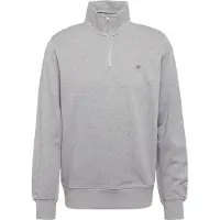 Gant Trui Men Shield Half Zip Sweat Grey Melange-XXL