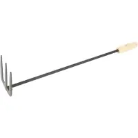 HIXA Hark - Haardset voor Houtkachel - Openhaard - Gereedschap - Zwart - Metaal - Hout