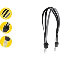 Merkloos Snelbinders Fiets - Bagagespin voor 26 en 28 inch - 3 Elastiek met Hak - Zwart