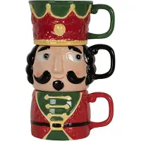 Clayre & Eef Mok Notenkraker 450 ml/ 2x500 ml Rood Keramiek Theemok Rood Theemok