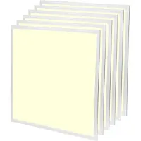 Velvalux LED Paneel 60x60 6 Pack - Velvalux Lumis - LED Paneel Systeemplafond - Warm Wit 3000K - 36W - Inbouw - Vierkant - Wit -