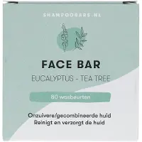 ShampooBars.nl Face bar eucalyptus & tea tree 60 gram