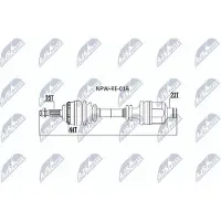 NTY NPW-RE-016 Aandrijfas