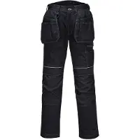 Portwest Urban werkbroek met holsterzakken en kniezakken + gratis kniestukken 58 grijs/zwart