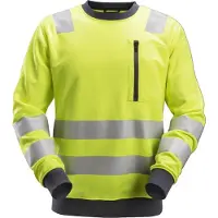 Snickers 8037 AllroundWork High-Vis Sweatshirt Klasse 2/3 High-Vis Geel maat 3XL heren