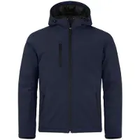 Clique Softshell jas gevoerd met capuchon S / Zwart