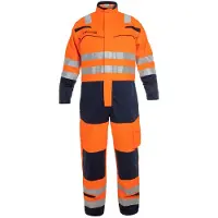 Hydrowear Minto Multinorm Overal Fluor Oranje/Marine maat 64 heren