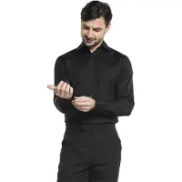 Chaud Devant Heren Zwart Stretch Overhemd | Maat: XS