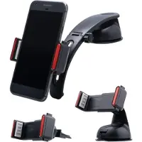 Shop4 - Universele Telefoonhouder Auto Kit 3 in 1 Dashboard- en