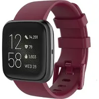Shop4 - Fitbit Versa Bandje - Small Siliconen Rood