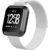 Shop4 - Geschikt voor Samsung Galaxy Watch 46mm Bandje - Metaal Zilver