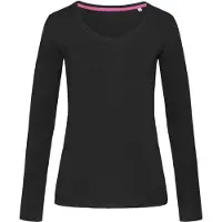 Stedman Claire 9720 T-shirt V-neck Ls Slim Fit Dames | Maat: M