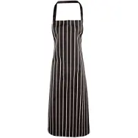 Premier Striped Bib Apron | Maat: Één maat