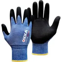 Oxxa X-Pro-Flex All-Season 51-500 handschoen 3XL - Blauw/geel - Nylon/spandex/acryl - Gebreid manchet - EN 388:2016