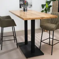 Livin24 Bartafel Sven eikenhout 160 x 80 x 109 cm
