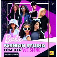 Lisciani barbie sketchbook together we shine - fashion studio