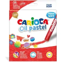 Carioca oliepastels, doos van 24 stuks in geassorteerde kleuren