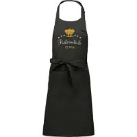 Kariban Cadeauschort - tekstschort - Keukenschort - BBQ schort - verjaardag - vaderdag - Ristorante di - met voornaam - mannen - chique grijs
