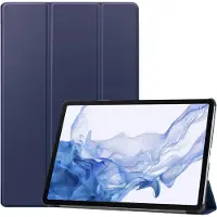 Just in Case tablet Hoes geschikt voor Samsung Galaxy Tab S8 Plus - TriFold Bookcase - Blauw
