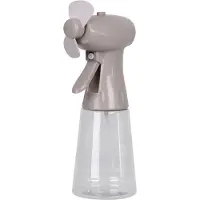 Urban Living Draagbare ventilator/waterverstuiver - grijs - 350 ml