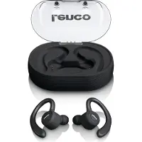 Lenco EPB-460BK In Ear headset Bluetooth Zwart Headset, Oorbeugel, Bestand tegen zweet Sport