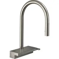 Hansgrohe aquno select m81 eengreeps keukenkraan 170, uittrekbare vuistdouche, 3jet, sbox, rvs look