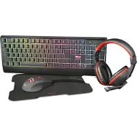 Trust Ziva toetsenbord Inclusief muis Gamen USB QWERTZ Duits Zwart