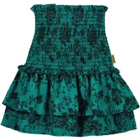 Vingino gebloemde rok Qarise groen/zwart Meisjes Polyester Bloemen - maat 152