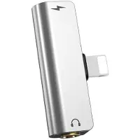 Hoco 2in1 Audio Converter Apple Lightning naar 3.5 Audio Jack