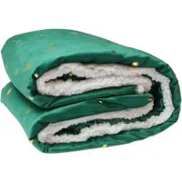 Generic Unique Living Plaid Lekker Zacht Met Sterren Motief - Winter Kerst - 150 x 200 cm - Groen