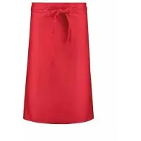 Benza Schort Kokssloof Neutraal Blanco - Rood (96 x 71 cm)
