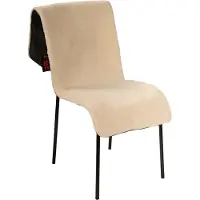 Quality Heating - Infrarood warmtedeken - Stoelverwarming - draadloos - eenvoudig oplaadbaar - Teddy off white - 3 warmte standen