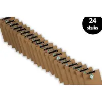 Merkloos 24x Klemborden - Klemborden A4 - Klemborden hout A4 31 x 22 x 1.5 cm