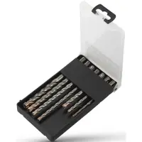 Fit-to-Fix 009-KA070077 7-delige Uni SDS-Plus Premium Hamerborenset - 2/4-snijder - Staal - 5-6-8x110mm + 6-8-10-12x160mm