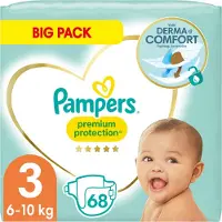 Pampers Premium Protection luiers - Maat 3 (6-10kg) - 68 luiers