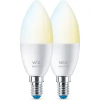 Wiz Smart Kaarslamp 2-pack - Warm tot Koelwit Licht - E14