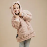 Fresh & Co Teddy Knuffeltrui Kids - Roze 140 x 200 cm