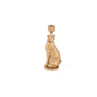 Housevitamin Luipaard kandelaar- goud - 10x10x26 cm