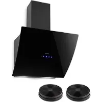 Klarstein Annabelle 60 afzuigkap recirculatieset 595 m³/h touch armatuur zwart