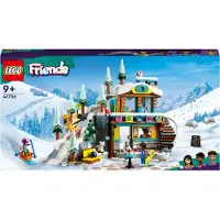 LEGO 41756 Friends Pisteset en café voor de winter, met minipoppetjes van Liann, Aron en Zac, en een vosfiguur. Speelgoed voor meisjes, jongens en kinderen, een creatief kerstcadeau