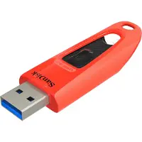 SanDisk USB Ultra 32GB USB Flash Drive - Rood - 130MB/s read - USB 3.0