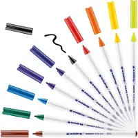 Edding 4600 textielmarkerset basis 10 stuks (1 mm rond)